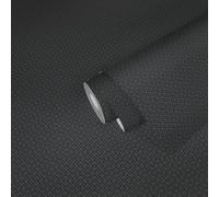 Papier Peint Avec Accent Métallique Et Motif Rétro - Noir