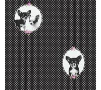 Papier Peint Enfant Avec Des Animaux Little Stars Papier peint intissé 10.05 m x 0.53 m Noir Violet Fabriqué en Allemagne par Livingwalls 358512 35851-2