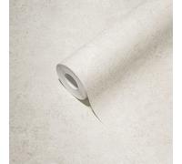 Papier Peint Avec Effet Métallique Et Look Usé - Crème, Gris