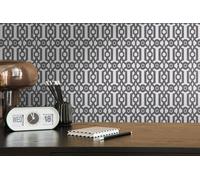 Papier Peint Avec Motif Graphique Moderne - Noir, Blanc