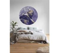 Papier Peint - Avengers Painting Thanos 125x125cm - Rond - Intissé - Adhésif, Multicolors