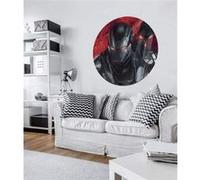 Papier Peint - Avengers Painting War-Machine 125x125cm - Rond - Intissé - Adhésif, Multicolors