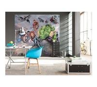 Papier Peint - Avengers Street Revenge 300x280cm - Intissé, Multicolors G