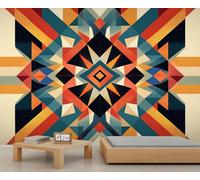 Papier peint aztèque, tribus du Sud-Ouest, papier peint 3D, papier peint nationalité pour salon, chambre à coucher, étude, décoration de fond TV - 250 x 175 cm