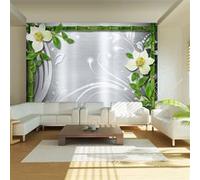 Papier peint Bamboo and two orchids-Taille L 200 x H 140 cm Imprimé G