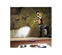 Papier peint Banksy Cave Painting-Taille L 100 x H 70 cm Imprimé