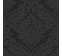 Papier peint baroque Tapisserie couloir 552631 55263-1 A.S. Création Black & White 4 | Noir/Anthracite | Rouleau (10,05 x 0,53 m) = 5,33 m²