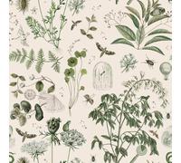 Papier peint bébé Dekornik Green Botanical Stories Vert 280x100 cm