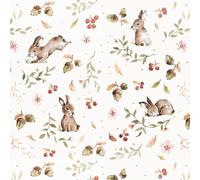 Papier peint bébé Dekornik Happy Rabbits Beige 280x50 cm