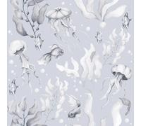 Papier peint bébé Dekornik Magic Of The Ocean Creamy Bleu 280x100 cm