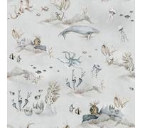 Papier peint bébé Dekornik Underwater World Gris 280x100 cm