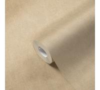Papier Peint Beige Avec Un Aspect De Plâtre Discret - Beige, Jaune