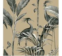 Papier Peint - BELGRAVIA - Azzurra Doré - Floral et Végétal - 10m x 53cm - Lavable