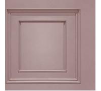 Papier peint - BELGRAVIA - Oliana Wood Panel Rose - Imitation bois - 10m x 53cm - Lavable