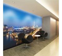 Papier peint Berlin by night-Taille L 250 x H 193 cm Imprimé