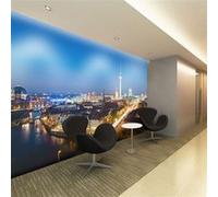 Papier peint Berlin by night-Taille L 350 x H 270 cm Imprimé