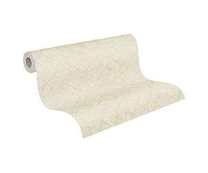 Papier Peint Béton Emotion Graphic A.S. Création Papier peint intissé 10.05 m x 0.53 m Beige Fabriqué en Allemagne 368814 36881-4