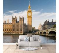 Papier Peint Big Ben 500x280 cm Papier Peint Panoramique Effet 3D, Peinture Murale intissé Grande, pour Moderne Salon Chambre TV Fond