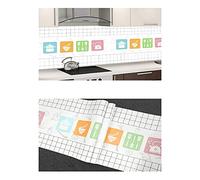 Papier peint blanc de cuisine, papiers peints anti-huile pour mur, table de cuisson, placard, boîte à chaussures (taille : 60 x 500 cm, couleur : B)