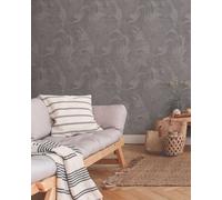 Livingwalls papier peint intissé New Walls Cosy & Relax papier peint effet jungle papier peint palmier 10,05 m x 0,53 m gris beige marron 373961 37396-1