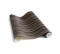 Papier peint Bois en bayadère foncé Rouleau de 10 m