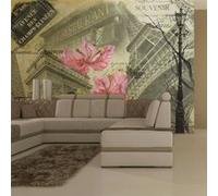 Papier peint Bonjour Paris-Taille L 300 x H 231 cm Imprimé