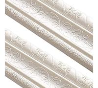 Papier peint bordure auto-adhésive mousse de mousse moulure de bordure 3D Autocollant bord mural étanche 2, 35m 2pcs Style 2wallpaper
