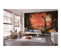 Papier Peint - Brachiosaurus Panorama 500x280cm - Intissé, Orange G