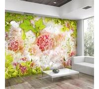 Papier peint Bright peonies-Taille L 250 x H 175 cm Imprimé G