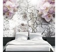 Papier peint Bright red orchids-Taille L 200 x H 140 cm Imprimé G