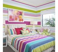 Papier peint Bright stripes-Taille L 350 x H 270 cm Imprimé G