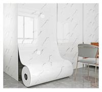 Papier peint brillant à effet marbre autocollant, panneaux muraux étanches de 2,2 mm, papier adhésif en PVC for plans de travail, adapté aux murs, cuisines et salles de bain(Color B)