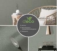 Papier Peint Brillant Avec Un Fin Motif À Pois PVC Gratuit - Vert, Or