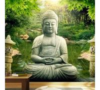 Papier peint Buddha's garden-Taille L 100 x H 70 cm Imprimé