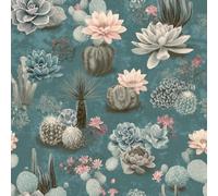 Papier peint Cactus Plantes Succulentes épais mat 44x600 cm à décoller et à coller Peinture Plantes papier de contact autocollant en plastique avec dos adhésif couverture de plan de travail table