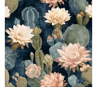 Papier peint Cactus Plantes Succulentes épais mat 44x600 cm à décoller et à coller Peinture Plantes papier de contact autocollant en plastique avec dos adhésif couverture de plan de travail table