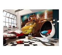Papier Peint - Cars Dirt Track 350x250cm - Intissé, Multicolors G