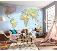 Komar Photo Murale Panoramique Intissé, 368 Cm x 248 Cm, Carte Du Monde XXL4-038