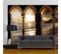 Papier peint Castle on the beach-Taille L 350 x H 245 cm Imprimé G