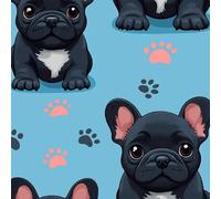 Papier Peint Chambre Adulte 3D Motifs Mignon Chien Patte Empreintes Durable Résistant à l'Eau et Nettoyage Facile Idéal pour Salon Bureau ou Salle de Jeux Papier Peint Autocollant 60 cm x 500 cm