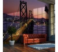 Papier peint Charming evening in San Francisco-Taille L 200 x H 154 cm Imprimé
