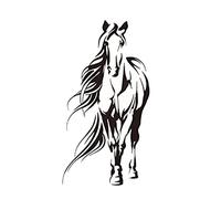 Papier peint cheval cheval animal de compagnie salon stickers muraux cheval géant jungle 80x149 cm chambre d'enfant vinyle imperméable stickers muraux vinyle décoratif