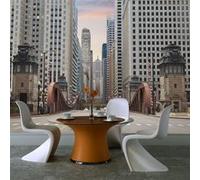 Papier peint Chicago street-Taille L 250 x H 193 cm Imprimé