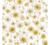 Papier peint Chrysanthème Jaune épais mat à décoller et à colle 44x500 cm Rural Meubles Autocollants Amovible Comptoir Contact Papier Stickers Muraux pour Bains Salon Chambre