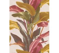 Livingwalls Papier peint fleuri Metropolitan Antonio Barcelona intissé 10,05x0,53 m Brun/Orange/Rouge