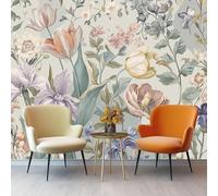 Papier Peint Coloré Panoramique 3D Étrange Magnifique Iris Fleurs Murale Salon Chambre à Coucher Maison Décoration Intérieure 350 x 256 cm pour Salon Chambre Poster Geant Mural Personnalisé