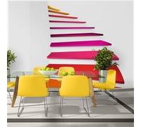Papier peint Colorful stairs-Taille L 200 x H 140 cm Imprimé G