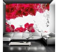 Papier peint Colors of spring: red-Taille L 100 x H 70 cm Imprimé