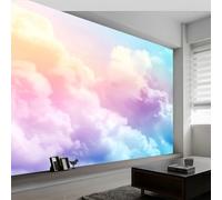 Papier Peint Couleur Panoramique 3D Dégradé De Nuage De Rêve Papier Peint Murale, Salon Chambre à Coucher Maison Décoration Intérieure 350 x 256 cm (WxH) Papier Peint Murals