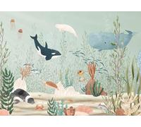 Papier peint créatures de la mer - Made in France - papier peint 364x270